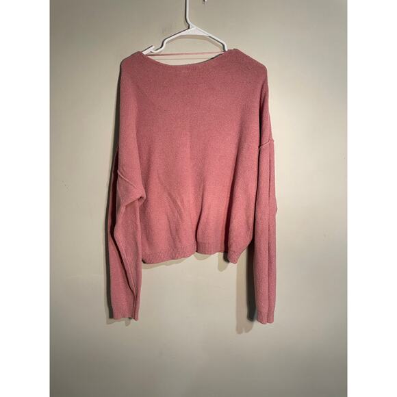 Free People Take Me Places Pink Pullover Sweater Size Medium - Picture 6 of 10